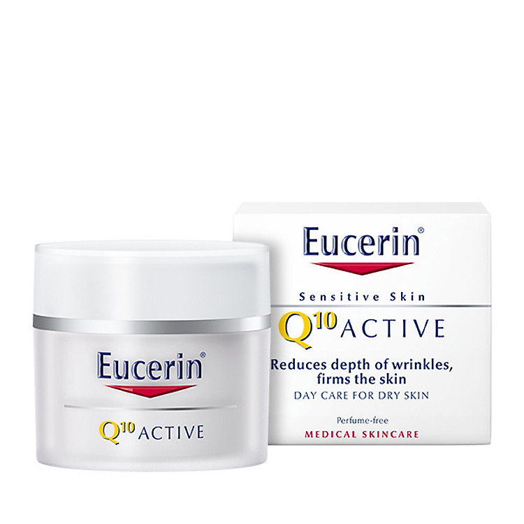 Kem Chống Lão Hóa Ban Ngày cho Da Khô Eucerin Q10 ACTIVE Day Cream for Dry Skin (50 ml)