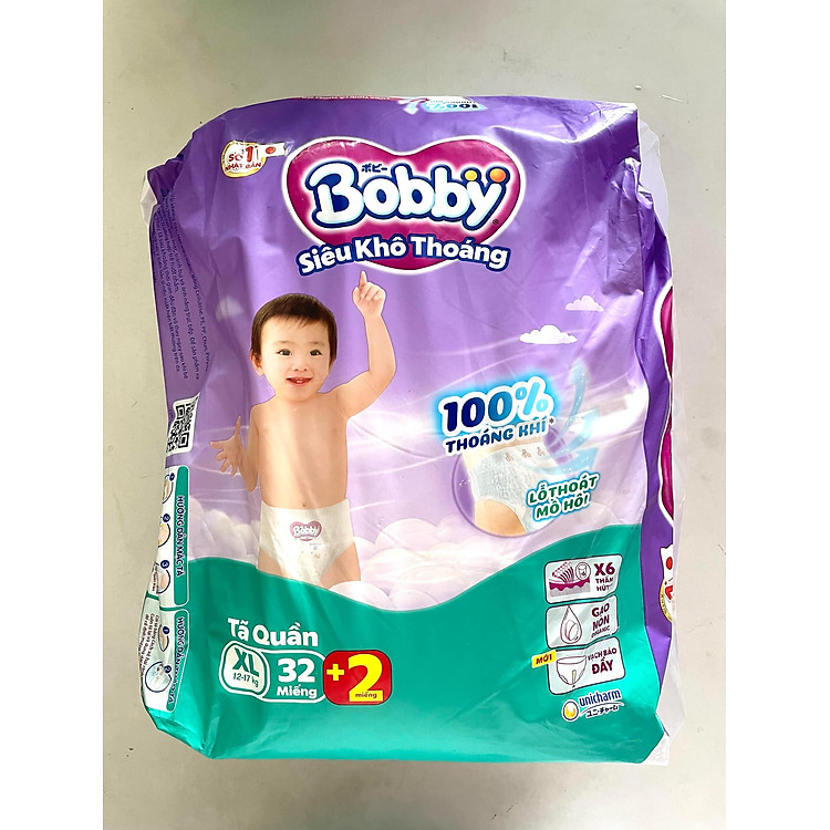 Mua Tã Quần Bobby Siêu Thoáng XL34 Chính hãng Giá tốt