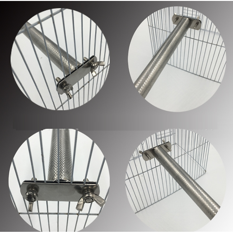 1 cầu đứng inox nhập khẩu để chim đứng mài móng cho đỡ sắc nhọn