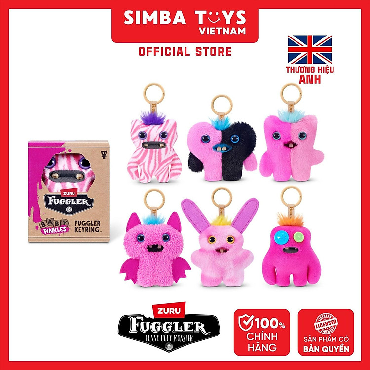 Đồ Chơi Sưu Tầm ZURU TOYS Fuggler Baby Pinkles Keyrings 3.5" 15759 (Giao hàng ngẫu nhiên)