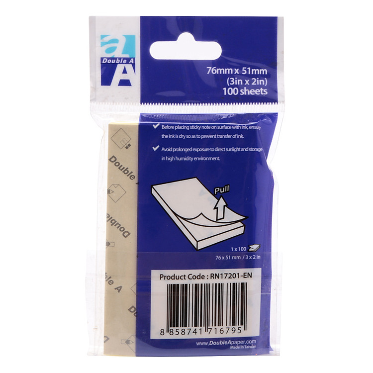 Giấy Note Vàng Double A (3 x 2 cm) (3 xấp) - Ảnh 3