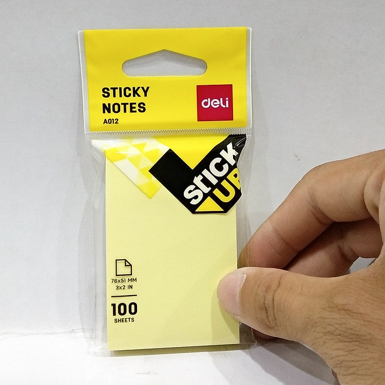 Giấy Nhắn Deli A01202 - Vàng - Ảnh 3