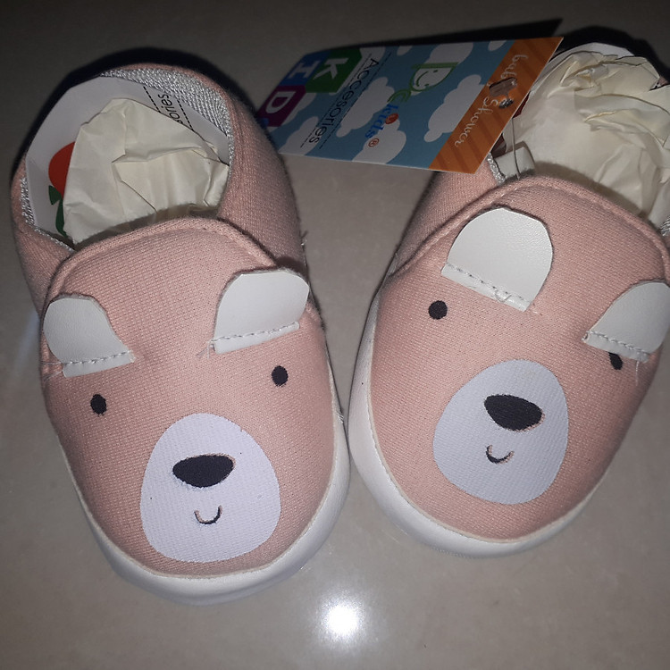 giày gấu hồng cho bé gái