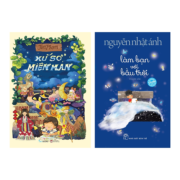 Combo 2 Cuốn Văn Học Thiếu Nhi Đặc Sắc: Xứ Sở Miên Man + Làm Bạn Với Bầu Trời