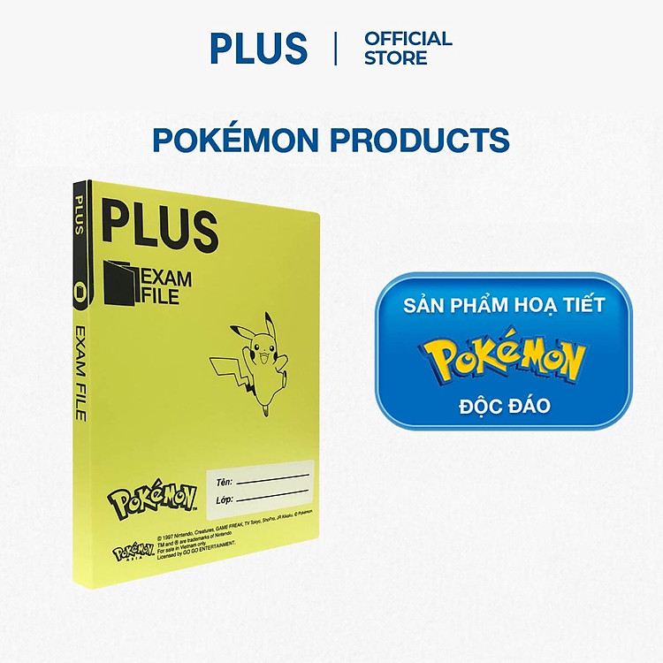 Bìa lưu bài kiểm tra Plus – màu vàng