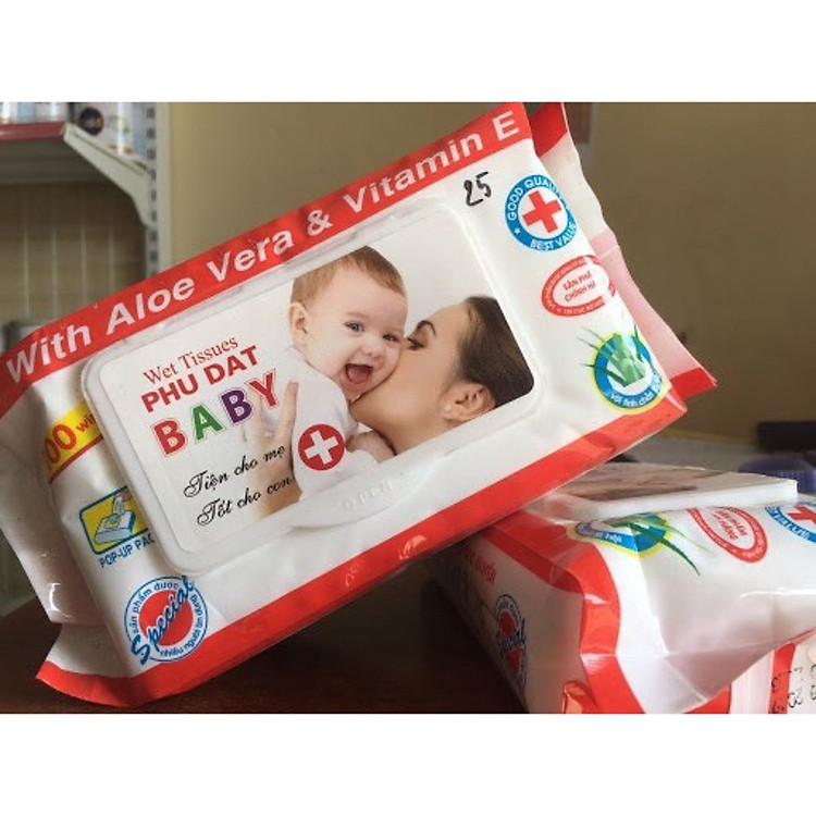 Mua Khăn Giấy Ướt BABY WIPE Hộp 100 Tờ Đảm bảo Giá rẻ - Hình ảnh 2