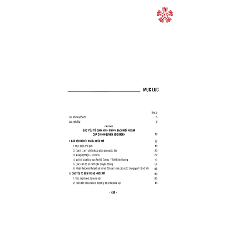 Chính Sách Đối Ngoại Mỹ Dưới Thời Chính Quyền Joe Biden Và Những Tác Động Tới Quan Hệ Quốc Tế (bản in 2023) - Ảnh 6