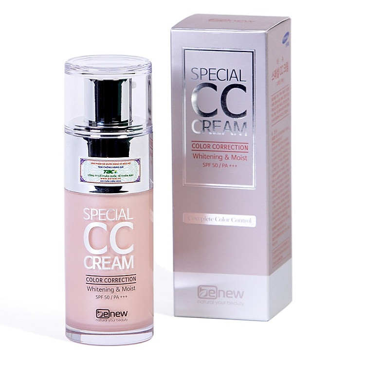 Kem nền kem lót CC Cream siêu mịn lâu trôi kiềm dầu Benew Hàn quốc (50ml)