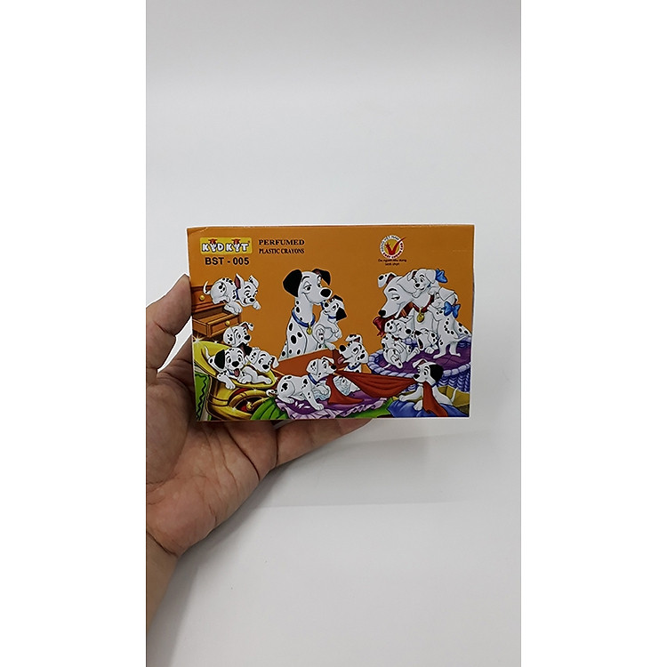 Bộ Viết Sáp Màu Chó Đốm BS-005 (12 màu) - Ảnh 3