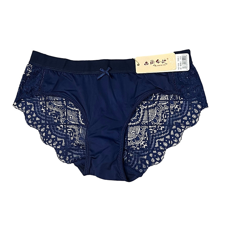 Quần lót nữ 1004 ren kết nơ xinh xắn ôm nửa mông không lộ viền gợi cảm