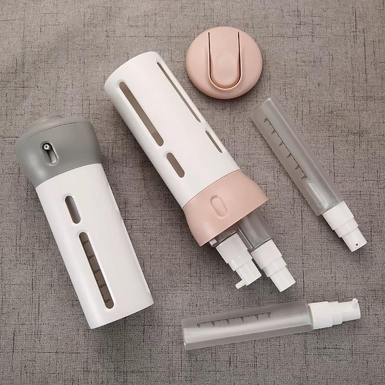 Bình chiết mỹ phẩm dầu gội đi du lịch 4in1