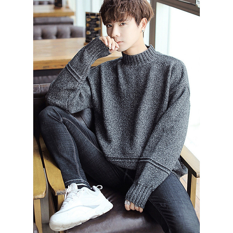 Áo len nam form rộng ArcticHunter, chất len dày dặn ấm áp, thời trang trẻ, phong cách Hàn Quốc, thương hiệu chính hãng