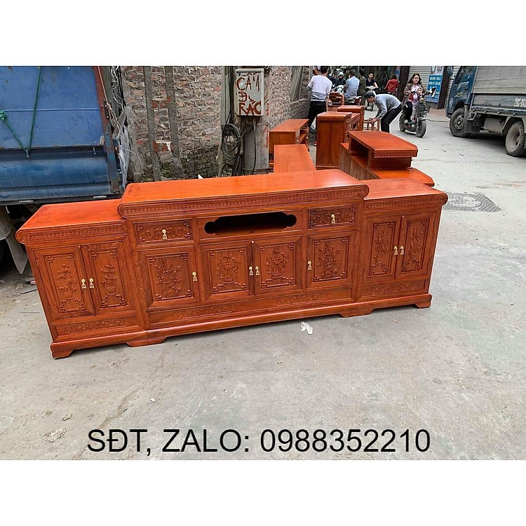Kệ Tivi Kệ Mõ Gỗ Hương Đá Nam Phi