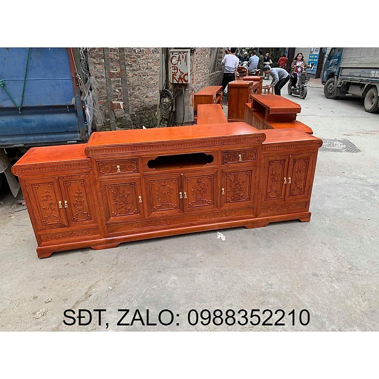Kệ Tivi Kệ Mõ Gỗ Hương Đá Nam Phi