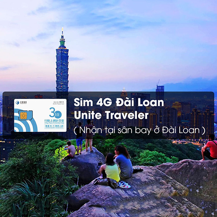 Sim 4G Đài Loan Unite Traveler (Nhận Tại Sân Bay Ở Đài Loan)