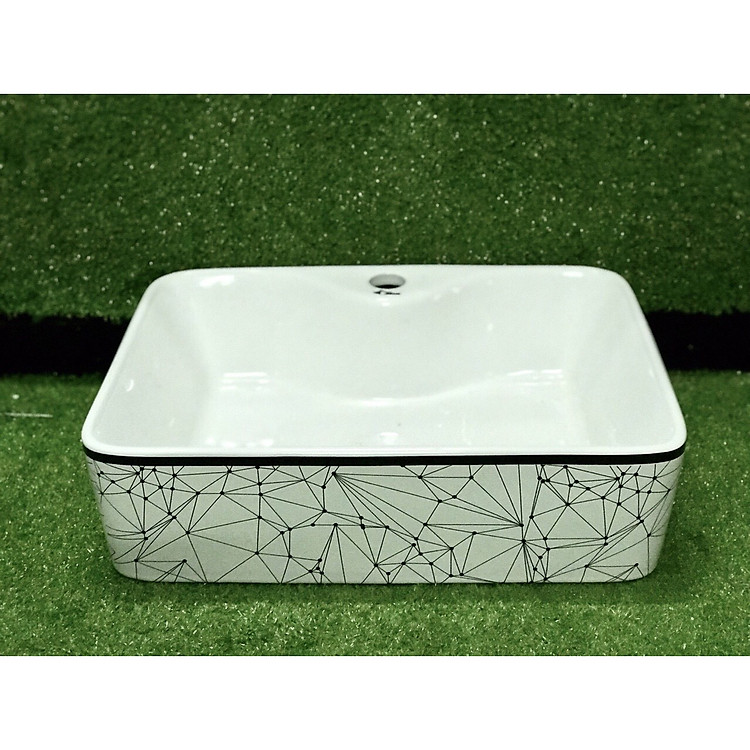 Chậu rửa Lavabo gốm sứ cao cấp ( không bao gồm vòi) HNP00011
