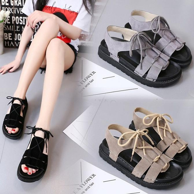 Dép SANDAL dây thừng (hàng sẵn kèm hình thật book hộp) 064