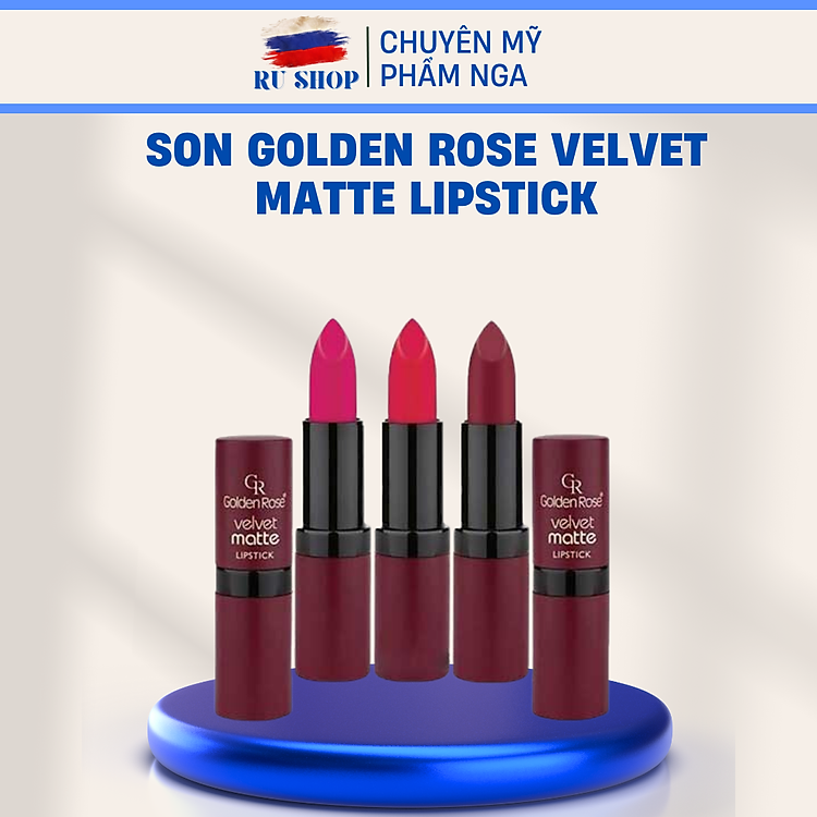 Son Golden rose velvet matte - Son lì Thỗ nhĩ kỳ - Rất nhiều màu tuỳ chọn