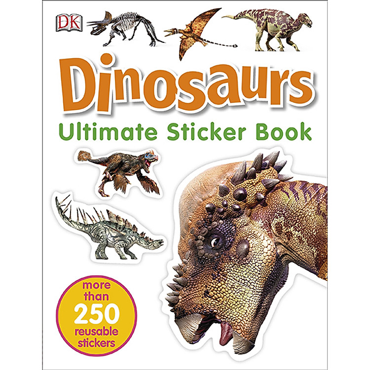 Sách Ultimate Sticker Book Dinosaurs