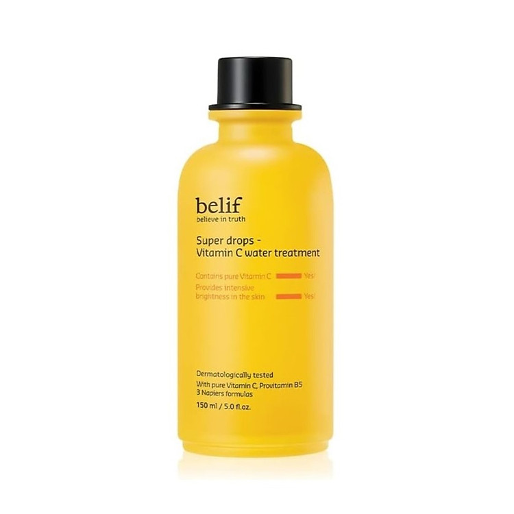 Nước dưỡng cấp ẩm chuyên sâu làm sáng da belif Super Drops Vitamin C Treatment 150ml