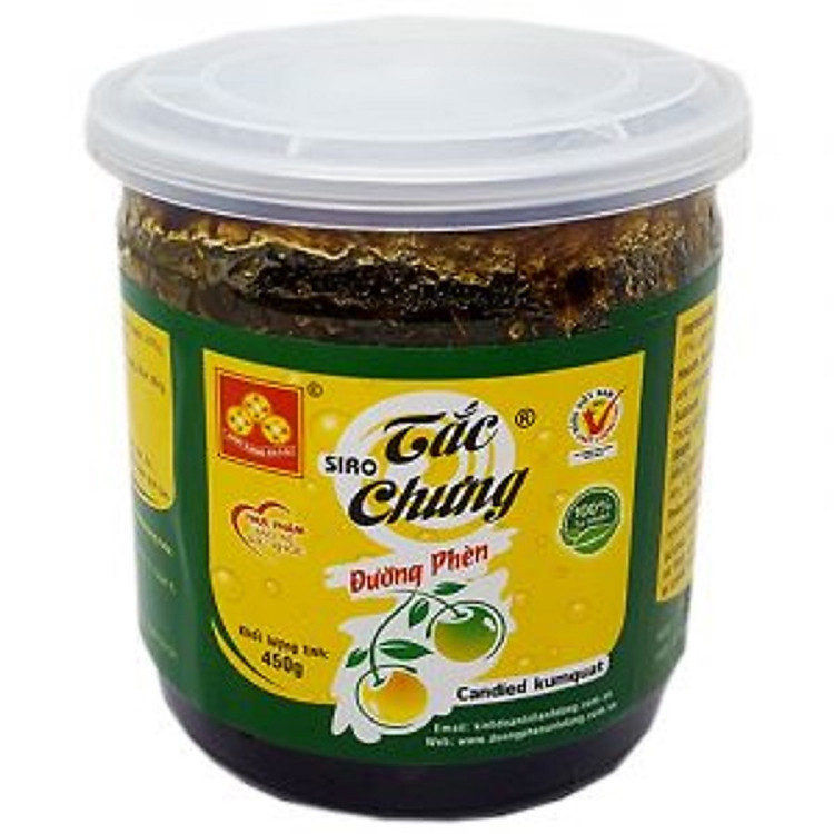 SIRO TẮC CHƯNG ĐƯỜNG PHÈN 450GR