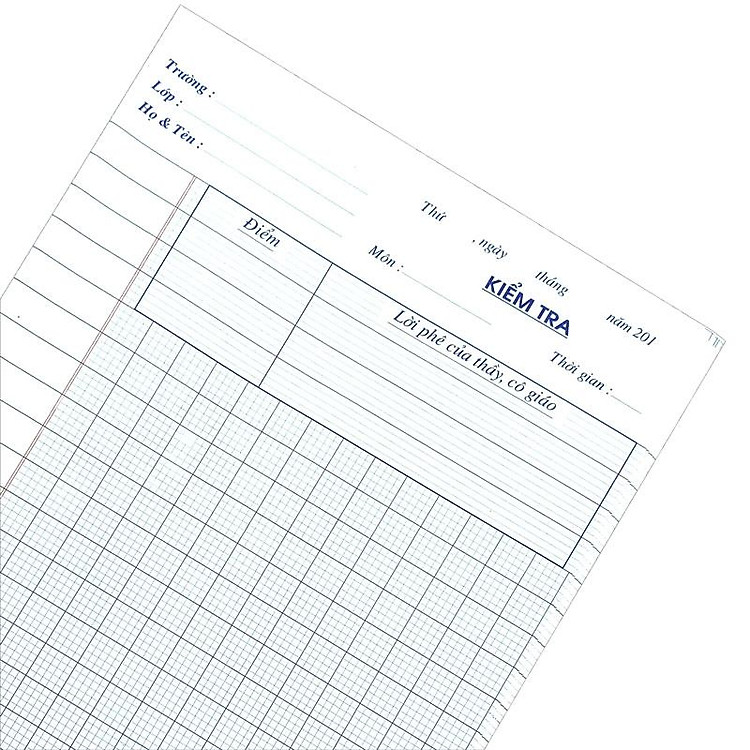 Giấy Kiểm Tra Cấp 1 - 5 Ô Ly Hồng Hà 4876 - Ảnh 2