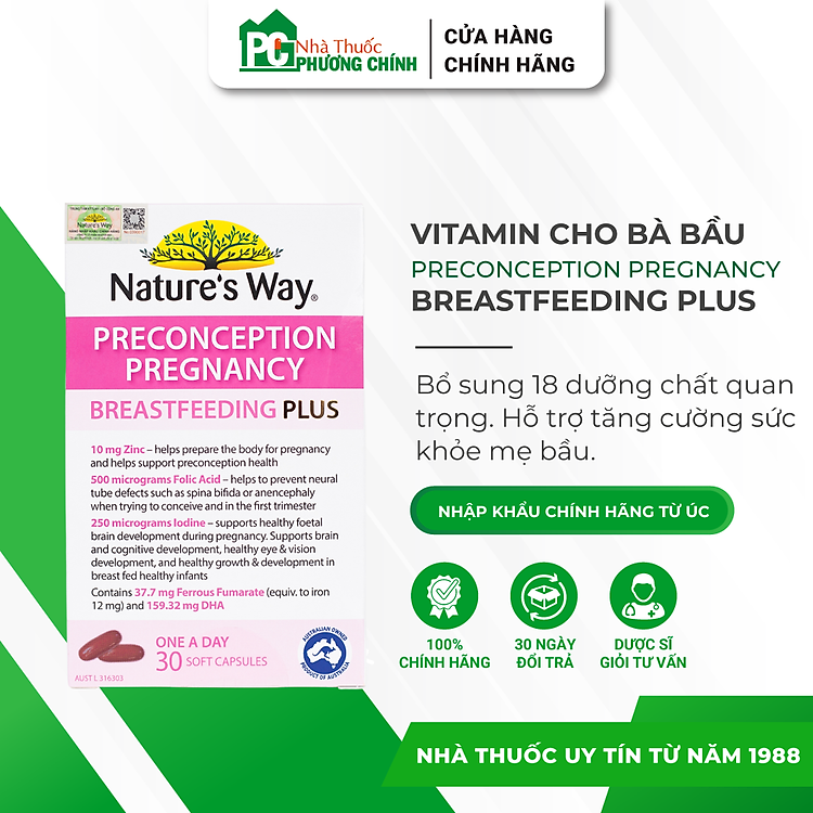 Mua tại Tiki: Vitamin Bầu Nature's Way - 30 Viên Chính hãng, giá tốt