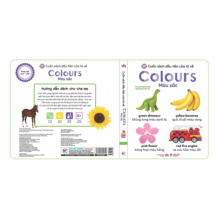 Màu Sắc - Cuốn Sách Lớn Đầu Tiên Của Tớ Về Colours - Song Ngữ Anh-Việt