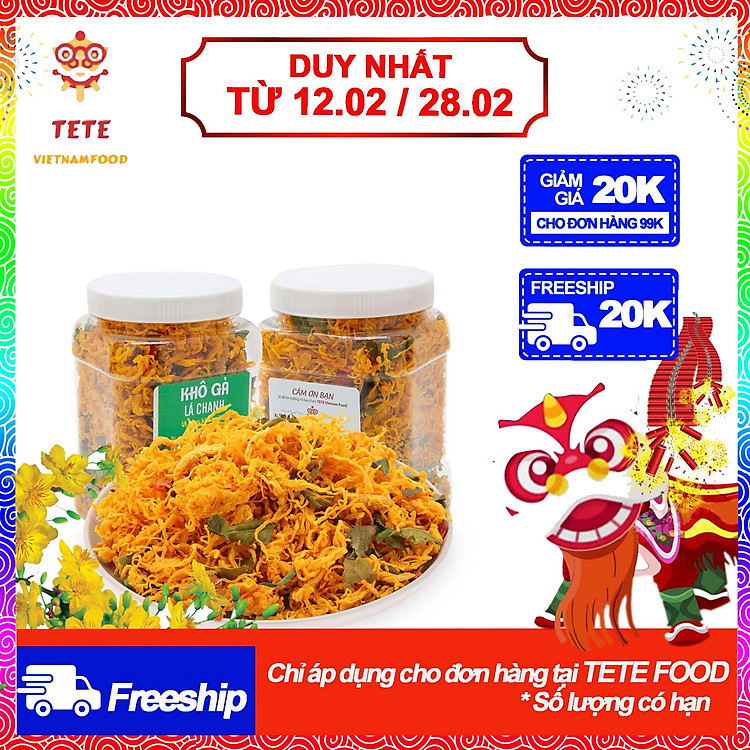 1kg Khô gà lá chanh thượng hạng hiệu TETE