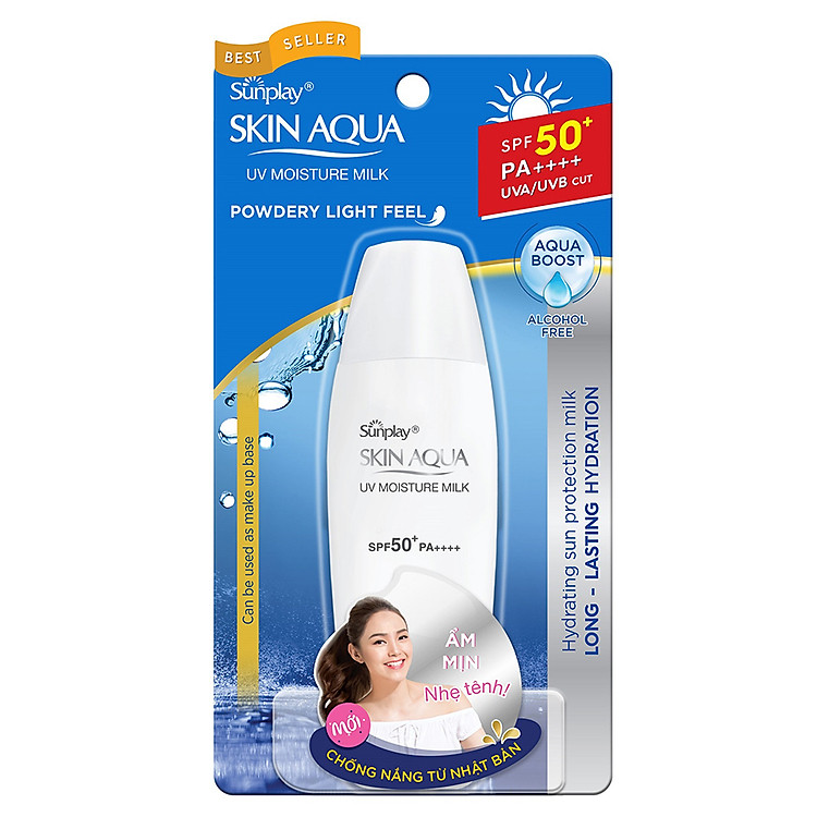 Sữa Chống Nắng Hằng Ngày Dưỡng Da Giữ Ẩm Sunplay Skin Aqua UV Moisture SPF 50+ PA++++ (70g)