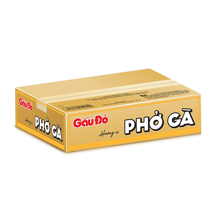 Thùng 30 Gói Phở Gấu Đỏ Gà 65g