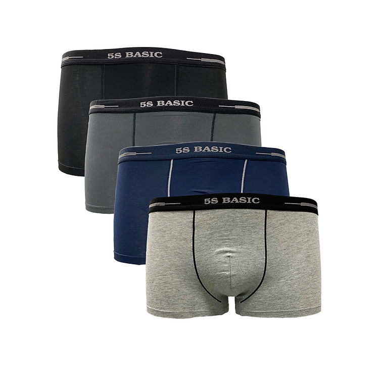 Set 4 Quần Sịp Đùi Nam 5S (5BX020-05SD) Cạp 2,5cm Chất Liệu CottonCao Cấp