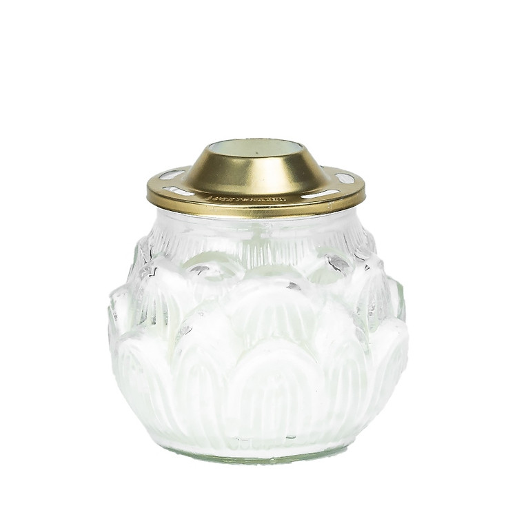Hũ nến thơm hình hoa sen Eden Candle FTRAMART EDC0702 cháy 80 giờ (Có nắp đậy), phù hợp nhiều không gian trưng bày, chịu được sức gió