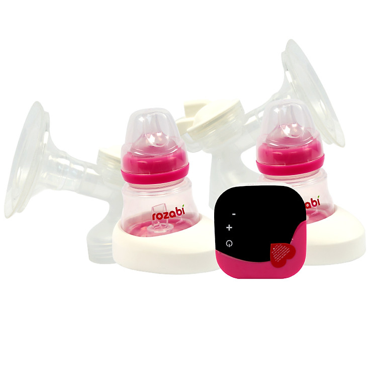 Máy hút sữa điện đôi cao cấp Rozabi Deluxe có pin sạc
