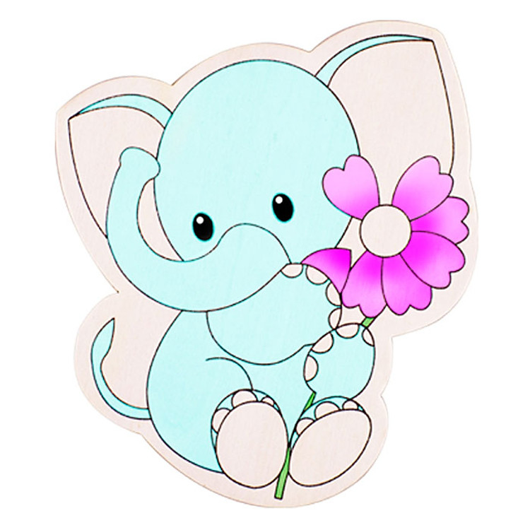 Mua Gỗ Tô Màu Con Voi STAR KIDS Chính hãng Giá rẻ - Hình ảnh 2