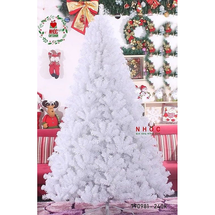 Cây Thông Noel Màu Trắng Cao 180cm - Ảnh 3