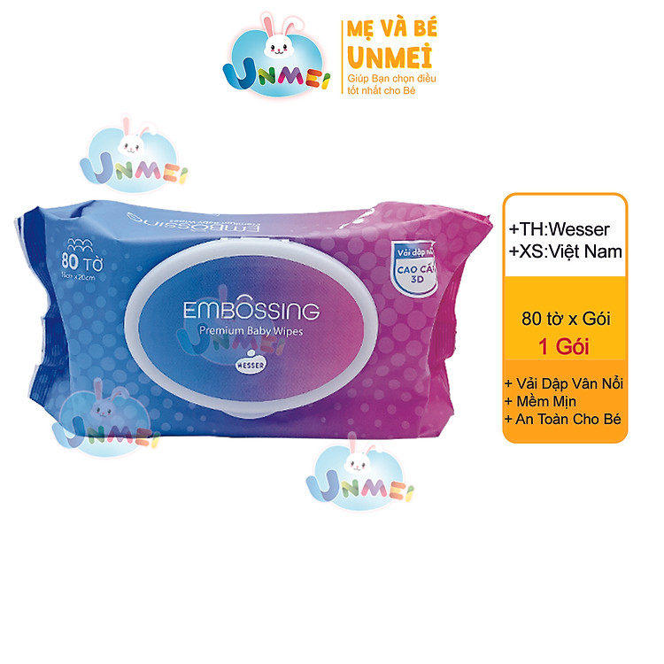 Combo 4 Gói Khăn Ướt Wesser Đảm bảo Tiết kiệm - Hình ảnh 3