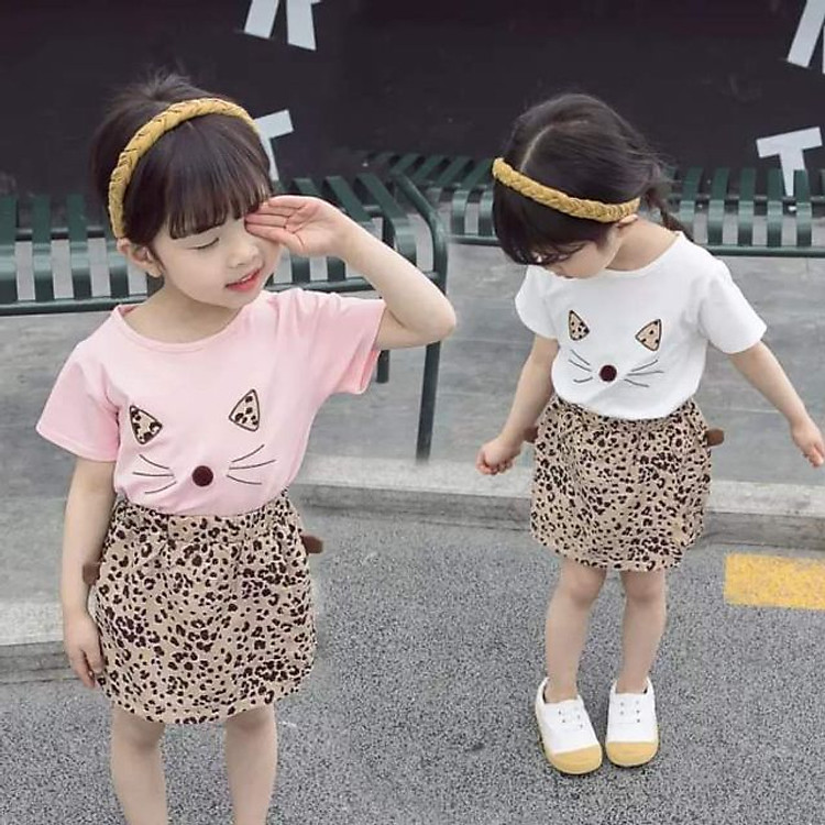 Áo Váy Da Báo Siêu Hót Bé Gái