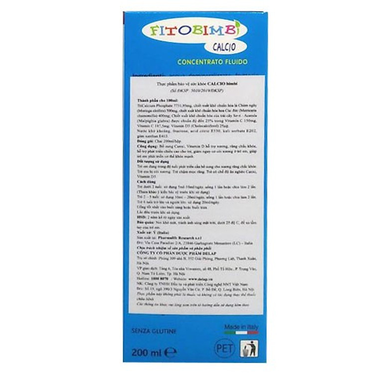 Mua Pharmalife Fitobimbi CALCIO 200ml - Tăng chiều cao Chính hãng Tiết kiệm - Hình ảnh 3