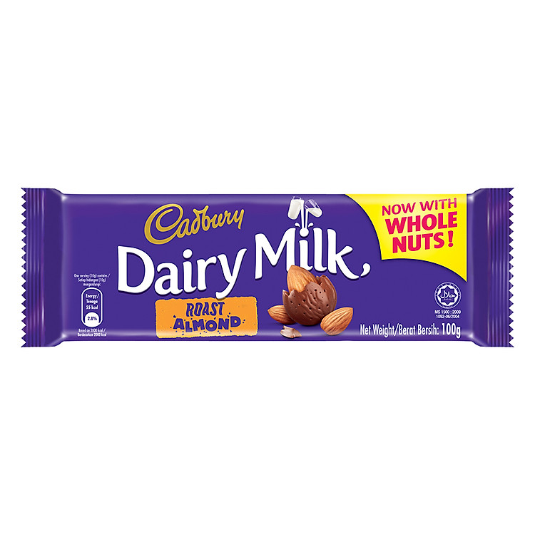 Sô-Cô-La Hạnh Nhân Cadbury Dairy Milk (100g)