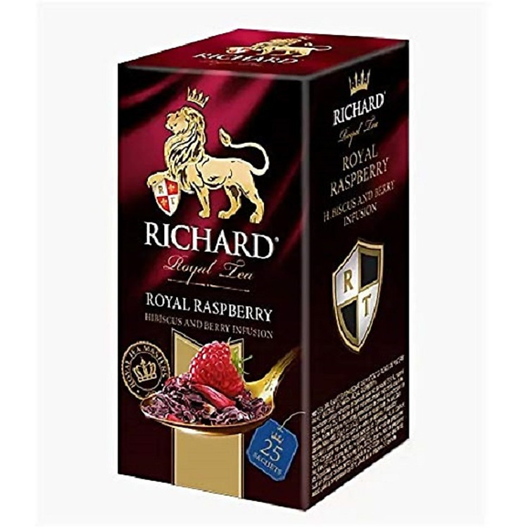 Trà túi lọc Nga vị mâm xôi Richard Royal Tea Rasberry 37.5g