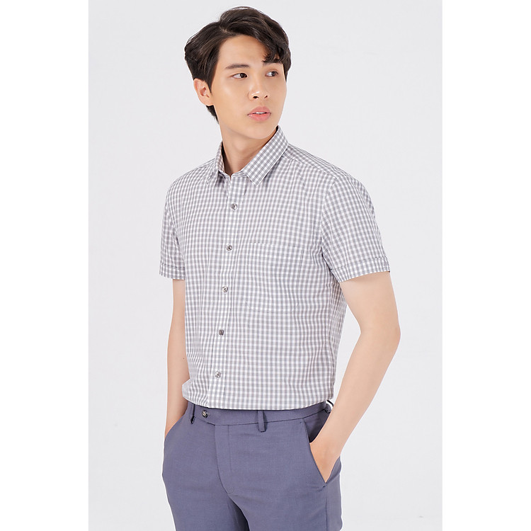 Áo Sơ Mi Nam Tay Ngắn - Thương Hiệu Blentino - BCV 18