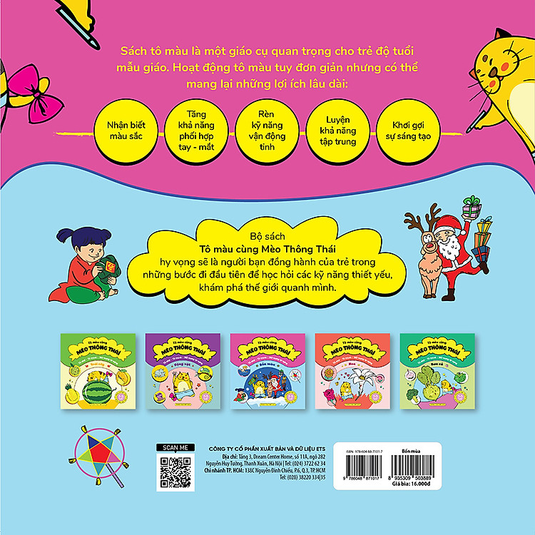 Tô Màu Cùng Mèo Thông Thái - Bốn Mùa - Ảnh 2