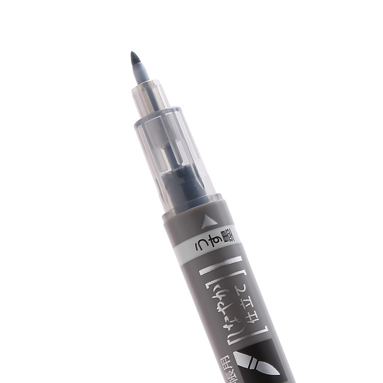 Bút Lông Fudenosuke Tombow 2 Đầu (Màu Đen Bạc) - Ảnh 5