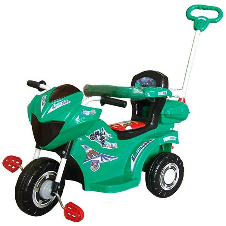Xe đạp 3 bánh Police Việt Nam (có bảo hiểm, cần đẩy, để chân, hộp đồ)