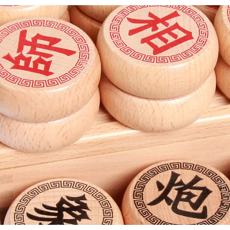 Cờ tướng gỗ tự nhiên - 40x35cm Chính hãng Giá rẻ - Hình ảnh 5