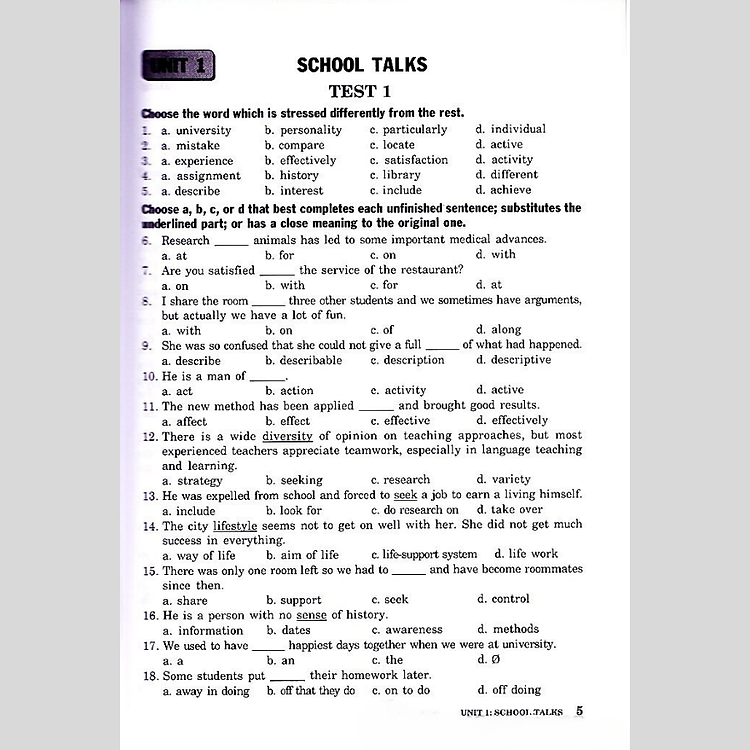 Bài Tập Trắc Nghiệm Tiếng Anh 10 - Nâng Cao (Có Đáp Án) - Ảnh 2