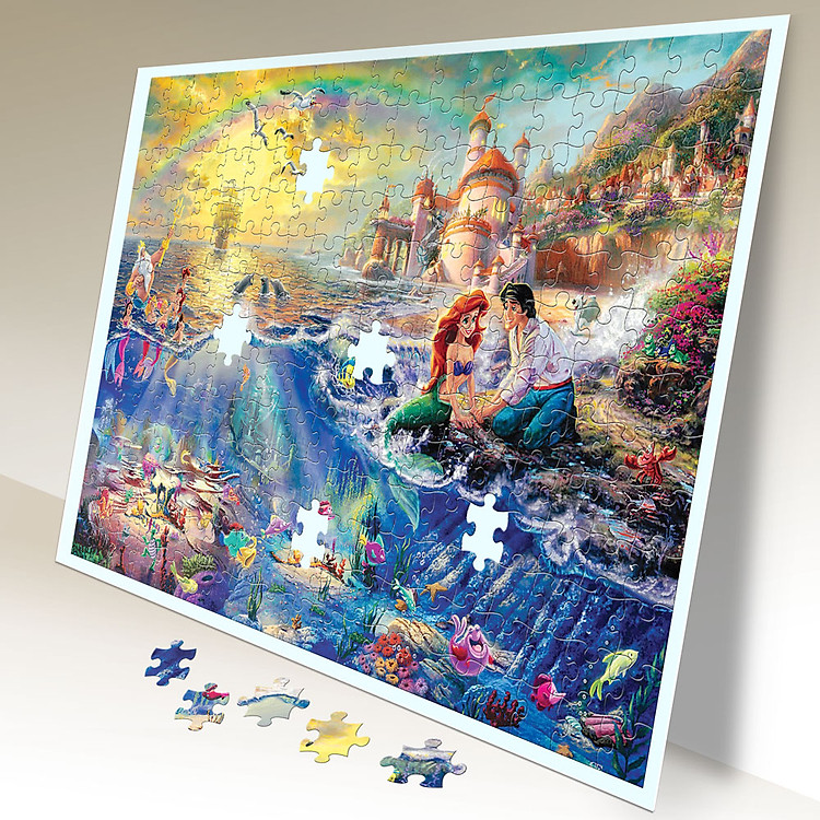 Tranh xếp hình Tia Sáng - Đảo tiên cá Chính hãng Ưu đãi - Hình ảnh 2