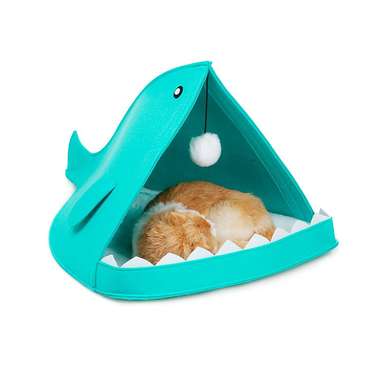 Nhà Lều Cá Mập Dễ Thương Cho Chó Mèo Nhỏ (giao màu ngẫu nhiên)