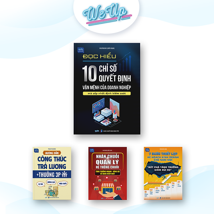 Combo Sách (Tặng EB+Sổ): Đọc hiểu 10 chỉ số + Nhân chuỗi + Công thức trả lương 3P + 7 bước lập kế hoạch + 20 bài học
